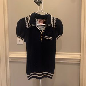Nautical juicy couture short sleeve sweater